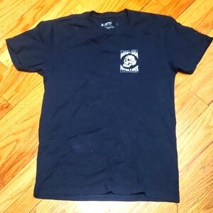 Navy Blue Graphic Men's Shirt S, EUC